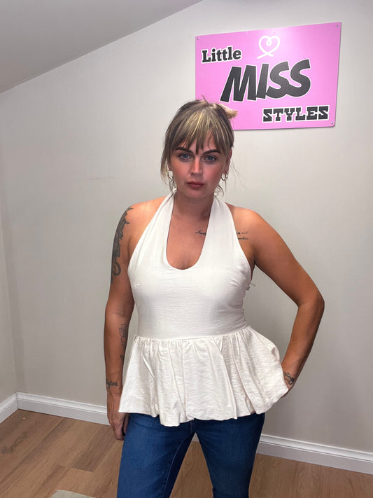 Halter neck top. (Various colours)