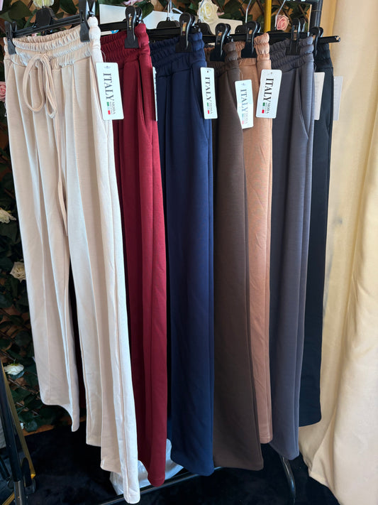 Wide leg joggers