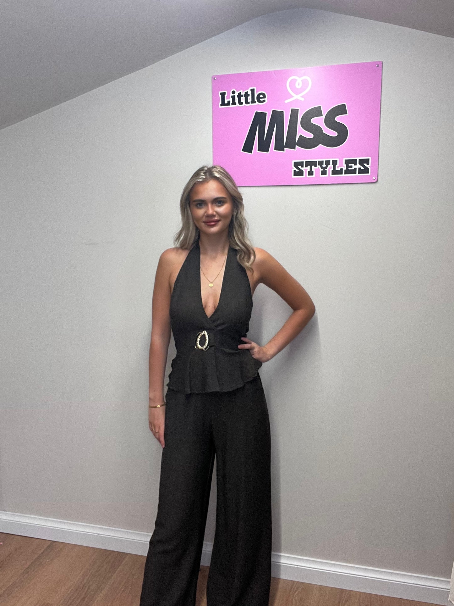 Halter neck trouser set(various colours)