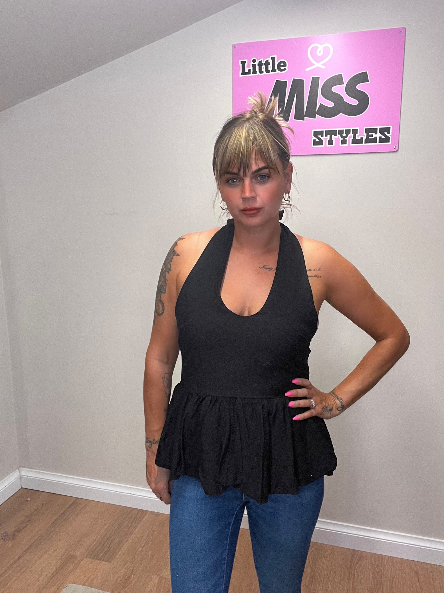 Halter neck top. (Various colours)