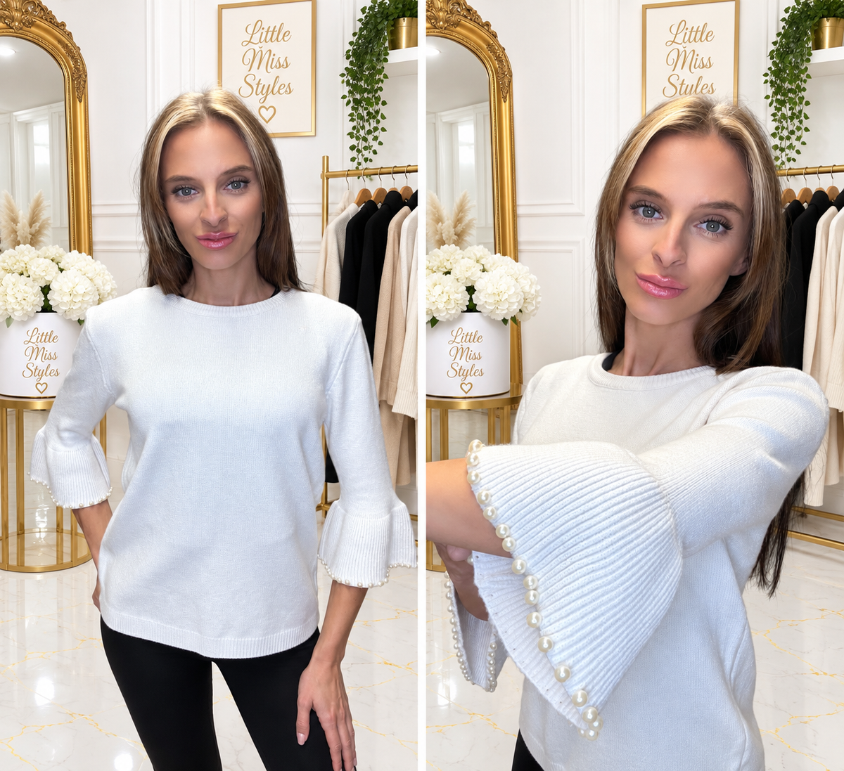 Pearl jumper-WHITE